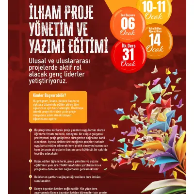 İLHAM PROJE YÖNETİMİ VE YAZIMI EĞİTİMİ BAŞLIYOR!